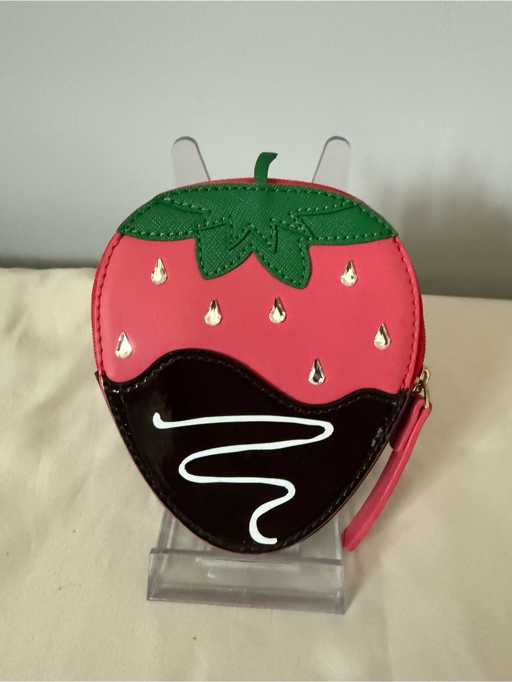 Kate Spade Creme de la Creme Chocolate Strawberry Coin Purse